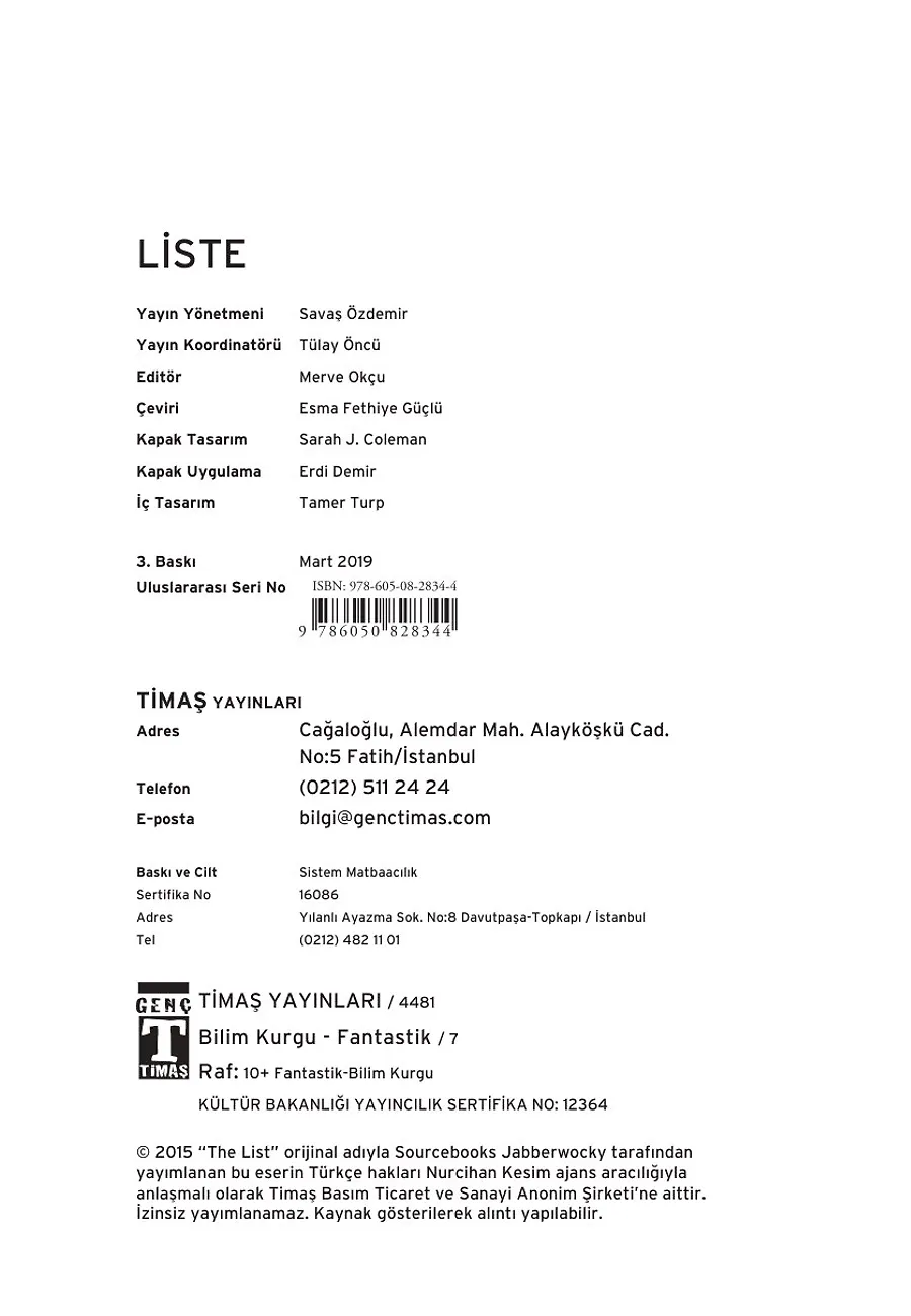 Liste – Sayfa 1