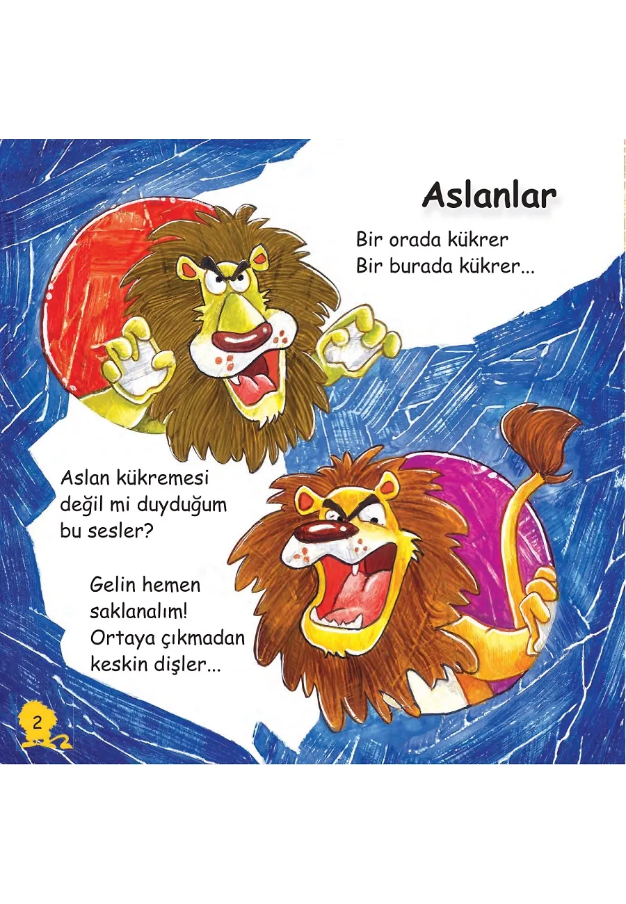 Kükreyen Aslanlar İle Tanışalım - Sevimli Hayvanlar – Sayfa 1