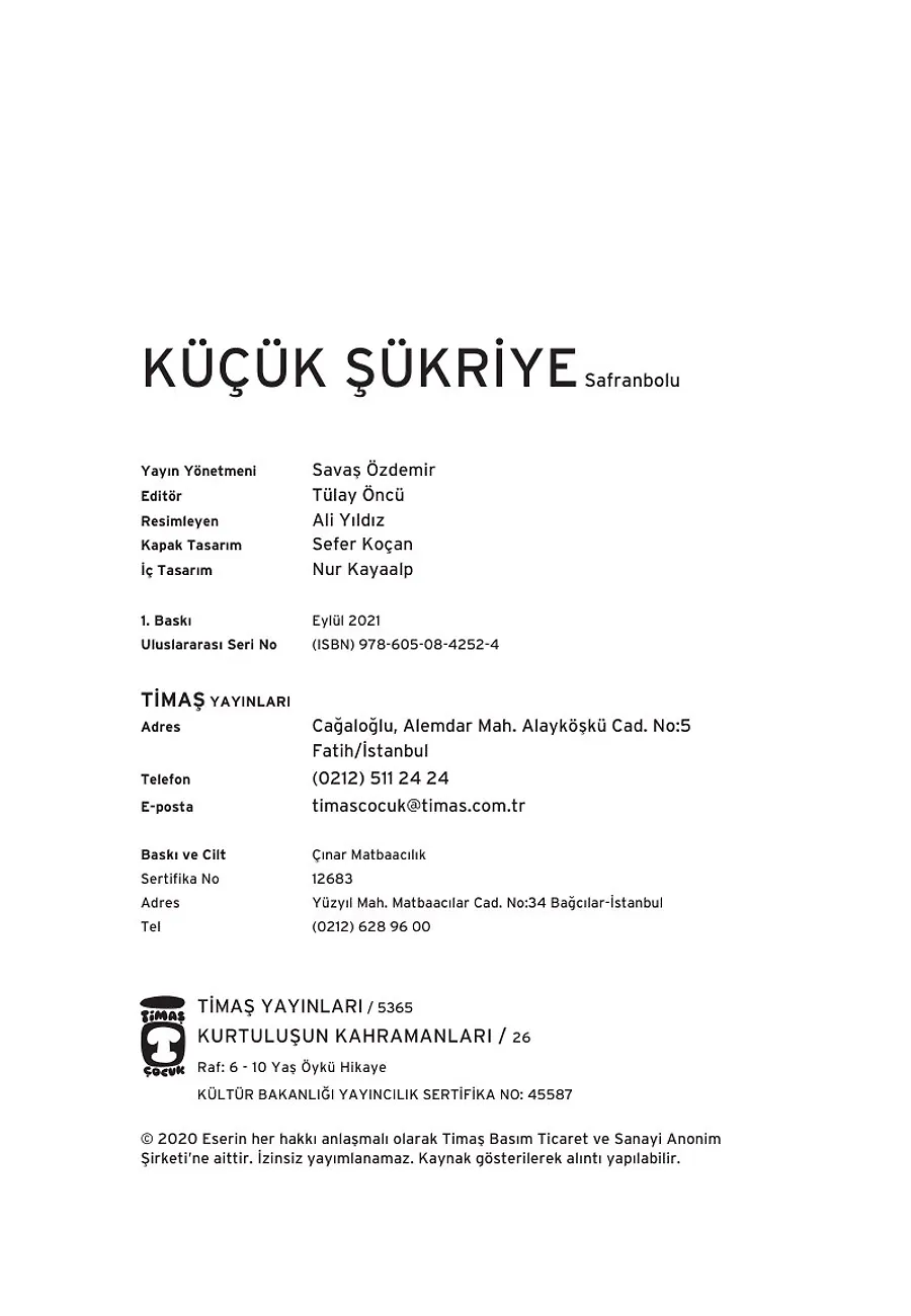 Küçük Şükriye - Kurtuluşun Kahramanları 3 – Sayfa 1