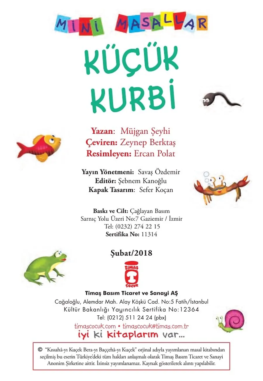 Küçük Kurbi - Mini Masallar 1 (1) – Sayfa 1