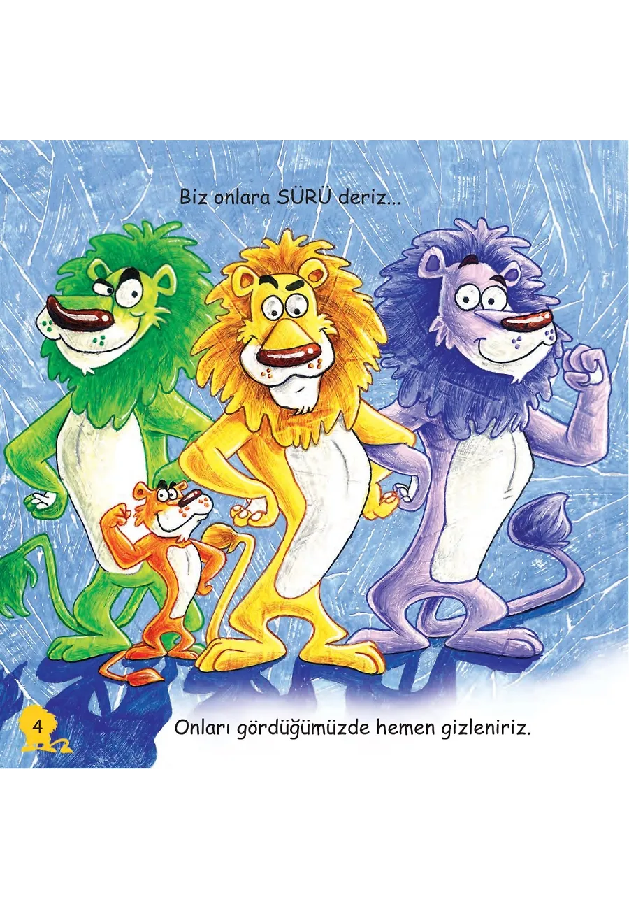 Kükreyen Aslanlar İle Tanışalım - Sevimli Hayvanlar – Sayfa 3