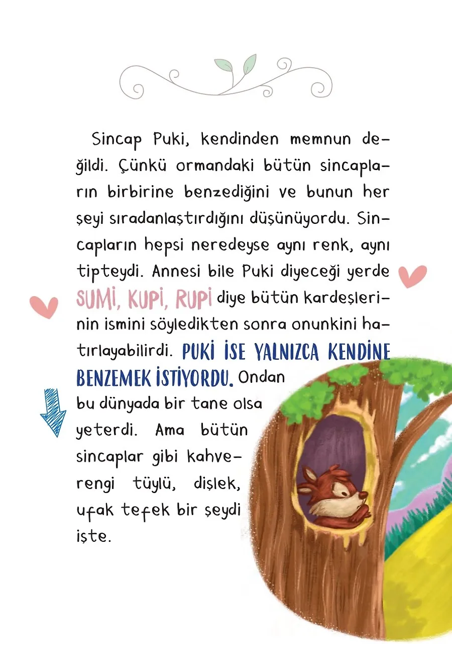Kuyruğunu Boyatan Sincap - Bi' Dolu Hikaye – Sayfa 1