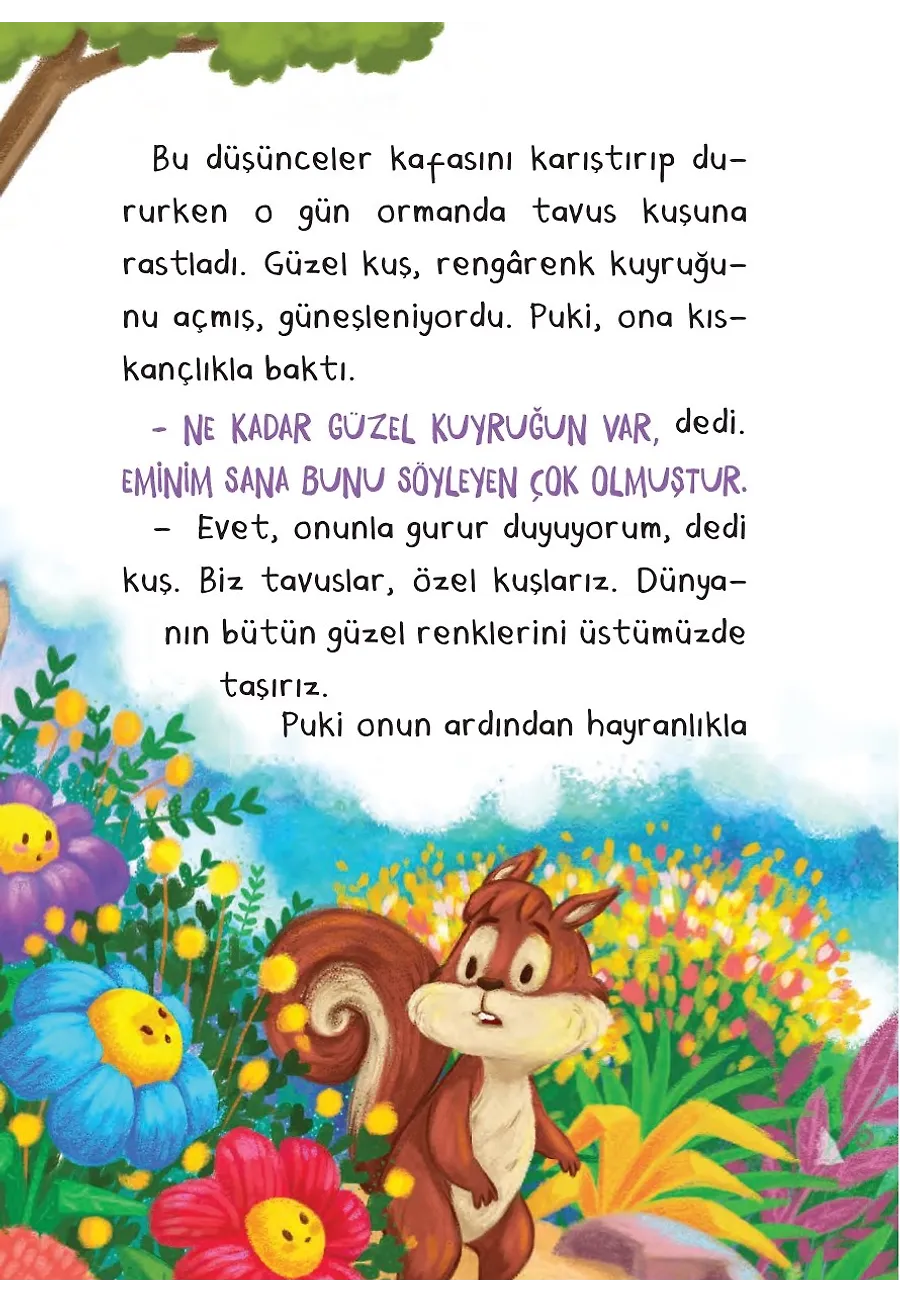 Kuyruğunu Boyatan Sincap - Bi' Dolu Hikaye – Sayfa 2