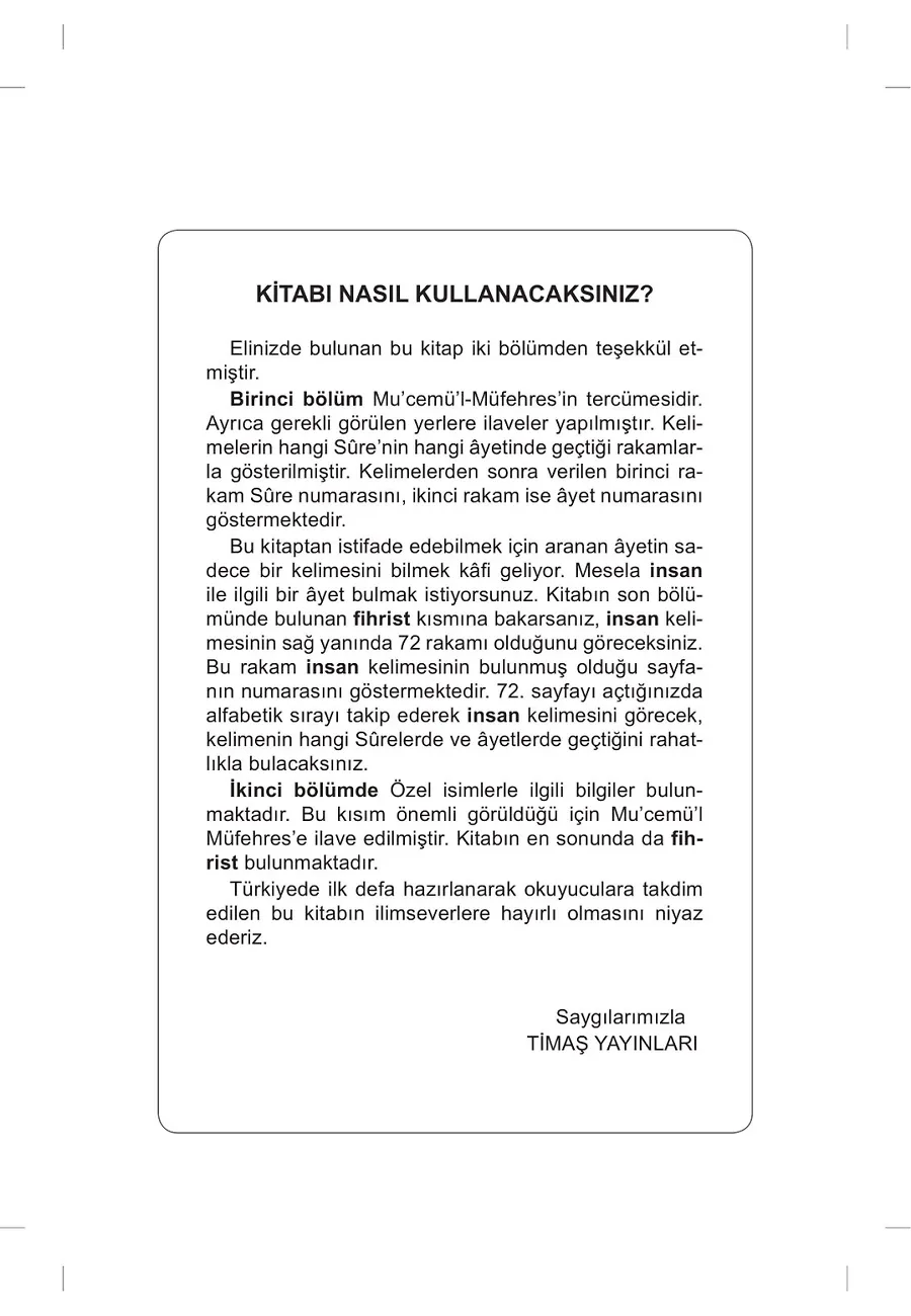 Kur'an-I Kerim Lügati (Ciltli) – Sayfa 2