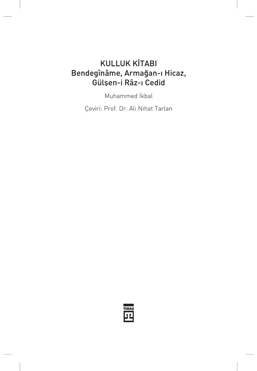 Kulluk Kitabı – Sayfa 1