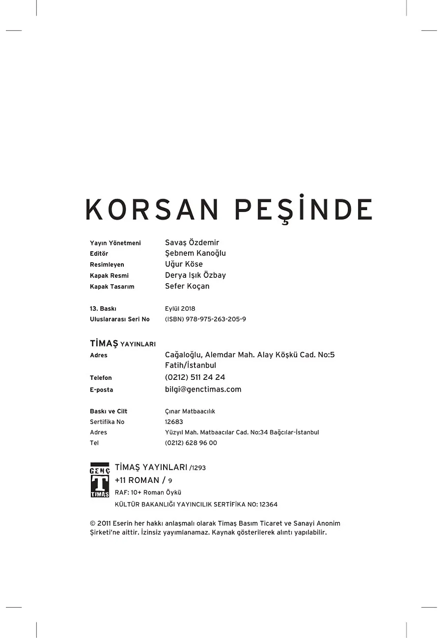 Korsan Peşinde – Sayfa 1