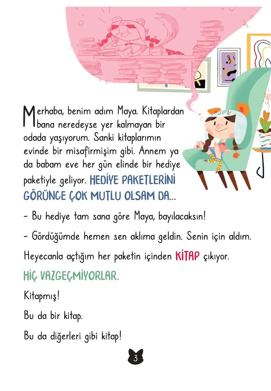 Kitap Kurdu Olmak İstemeyen Maya – Sayfa 1