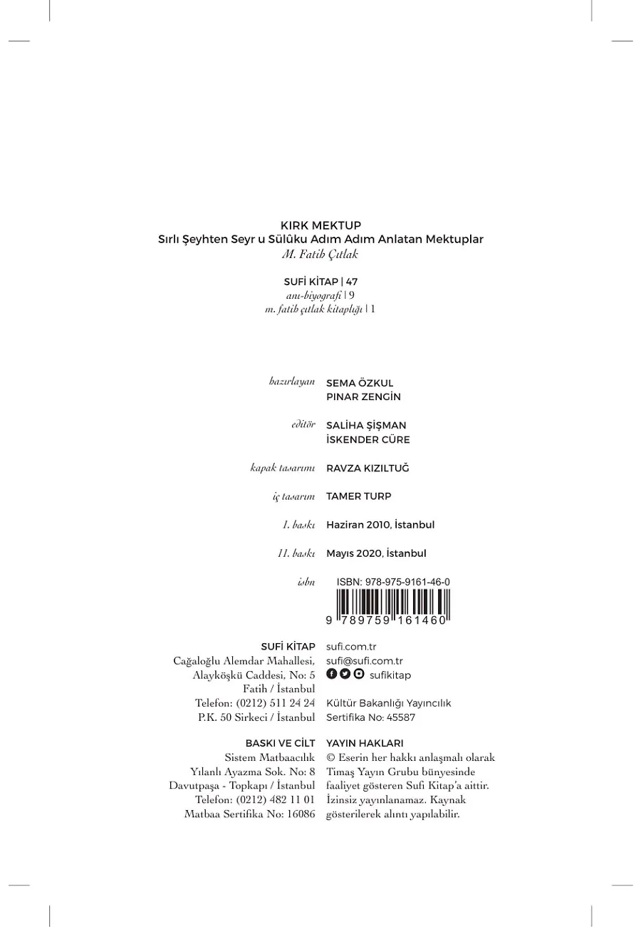 Kırk Mektup – Sayfa 1
