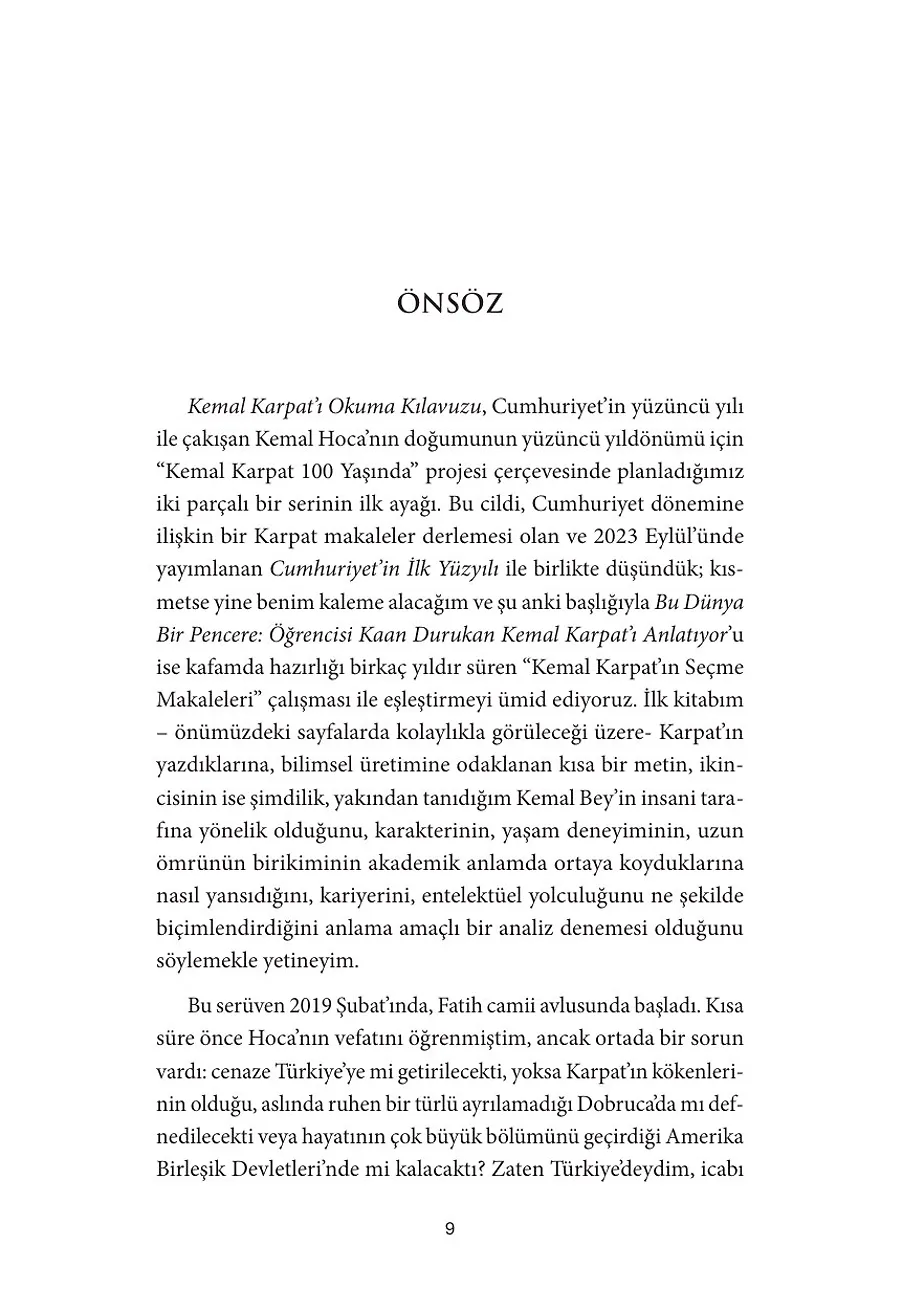 Kemal H. Karpat'ı Okuma Kılavuzu – Sayfa 1