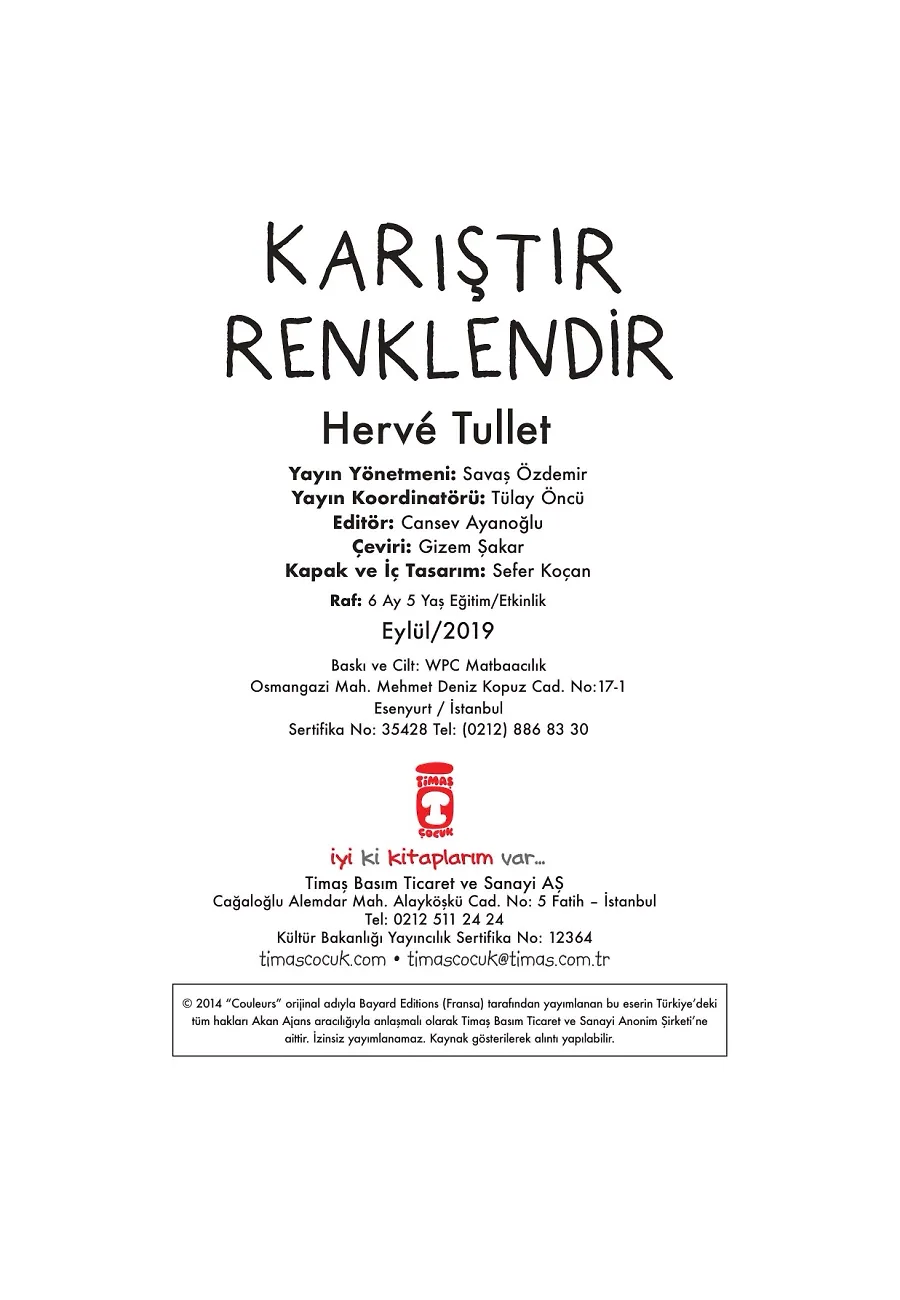 Karıştır Renklendir – Sayfa 1