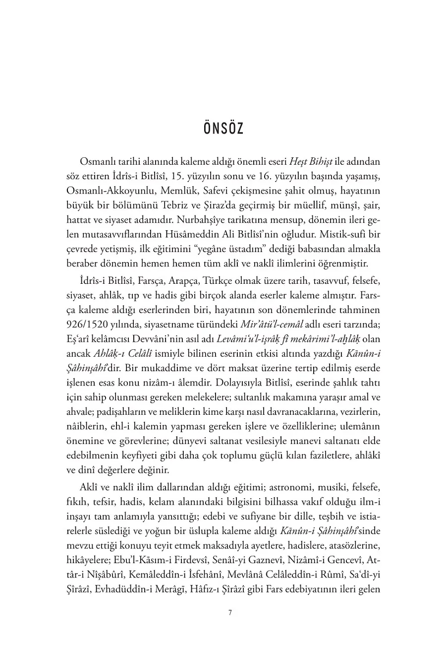 Kanûn-İ Şahenşahı – Sayfa 1