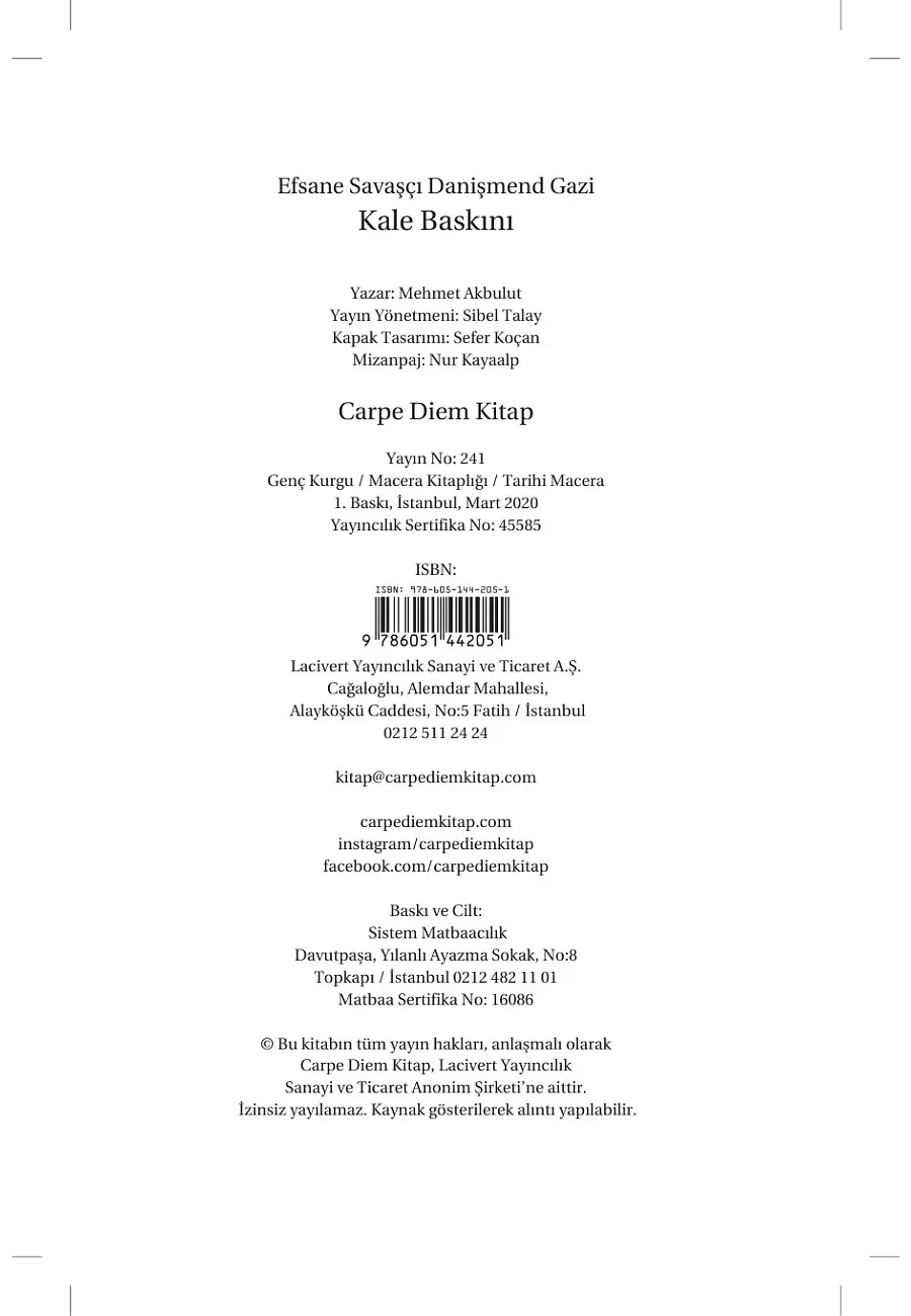 Kale Baskını - Efsane Savaşçı – Sayfa 1