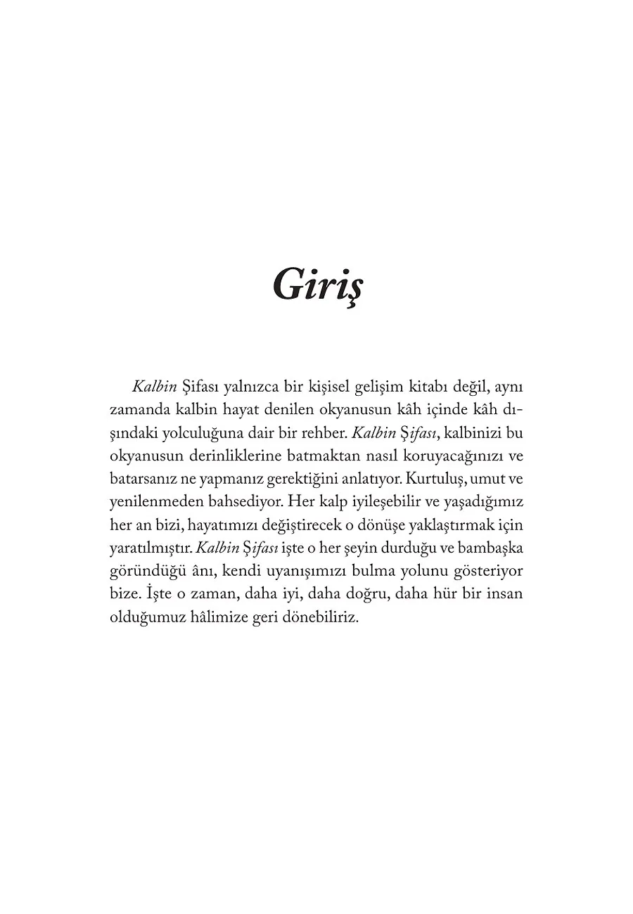Kalbin Şifası – Sayfa 1
