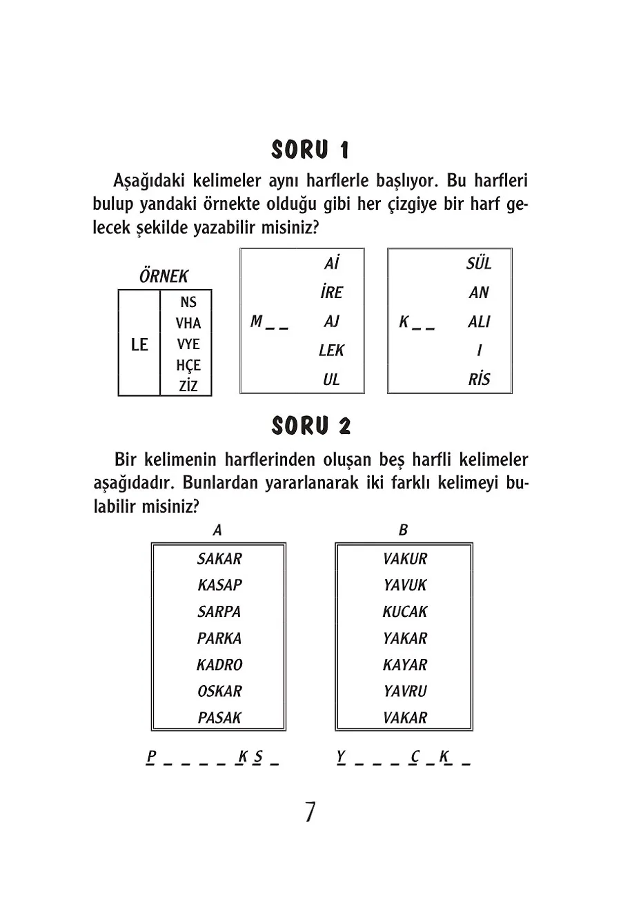 Kafa Patlatan Kelime Oyunları – Sayfa 3