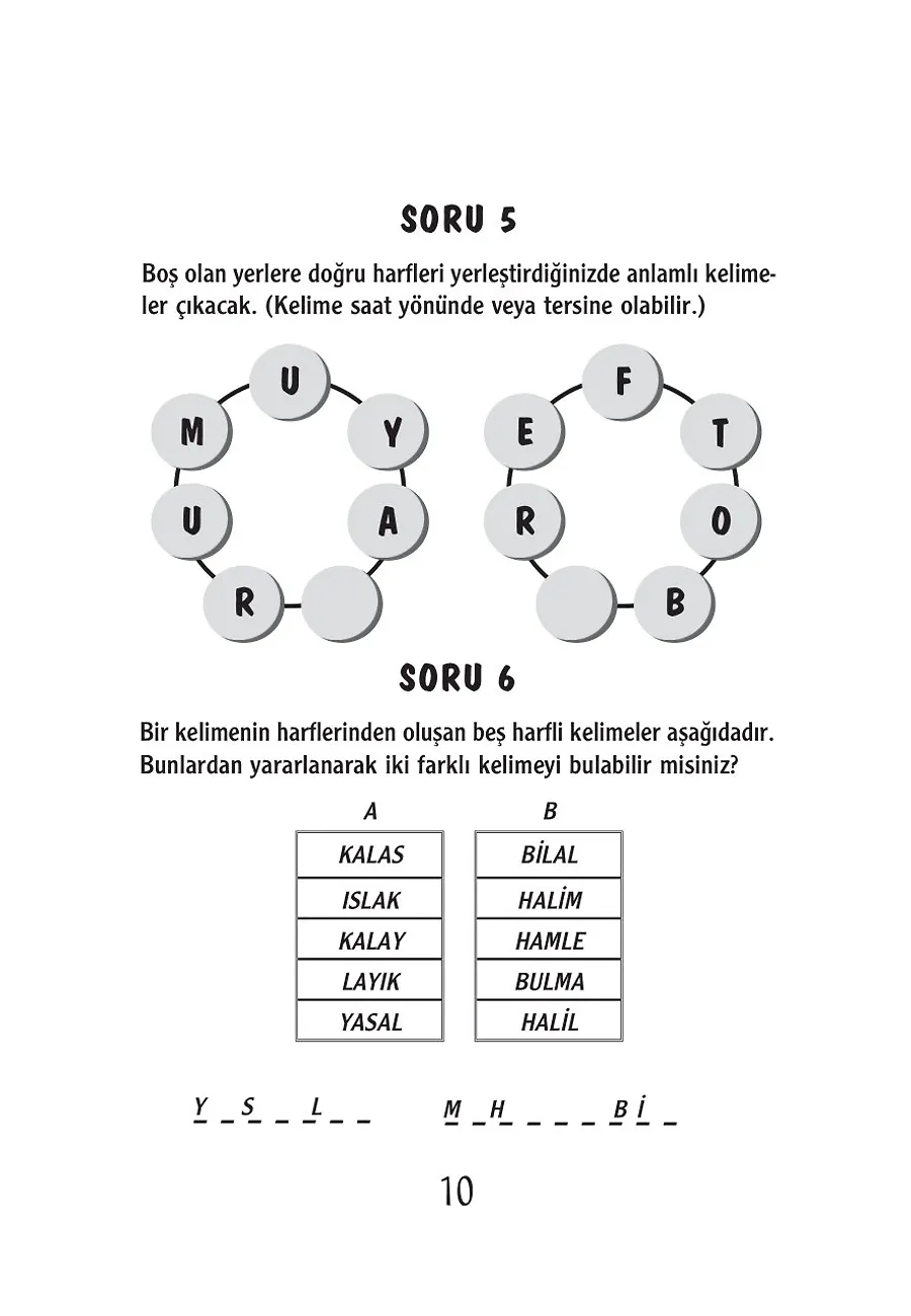 Kafa Patlatan Kelime Oyunları – Sayfa 6