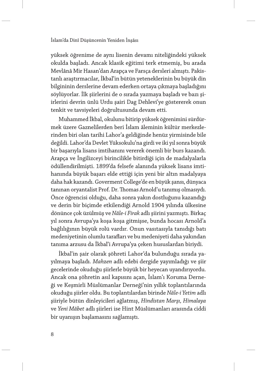 İslam'da Dinı Düşüncenin Yeniden İnşası – Sayfa 3