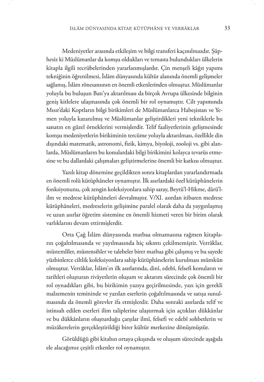 İslâm Dünyasında Kitap, Kütüphâne Ve Verrâklar – Sayfa 5