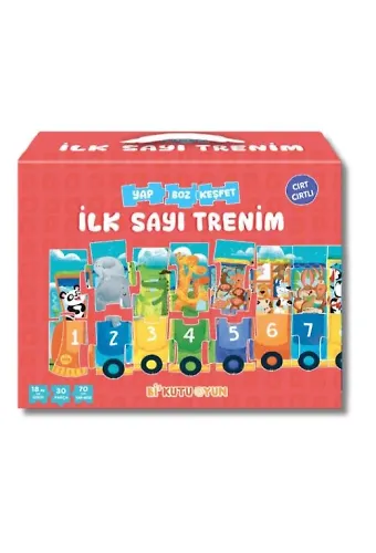 İlk Sayı Trenim - Cırt Cırtlı Yapboz Ve Kitap Seti