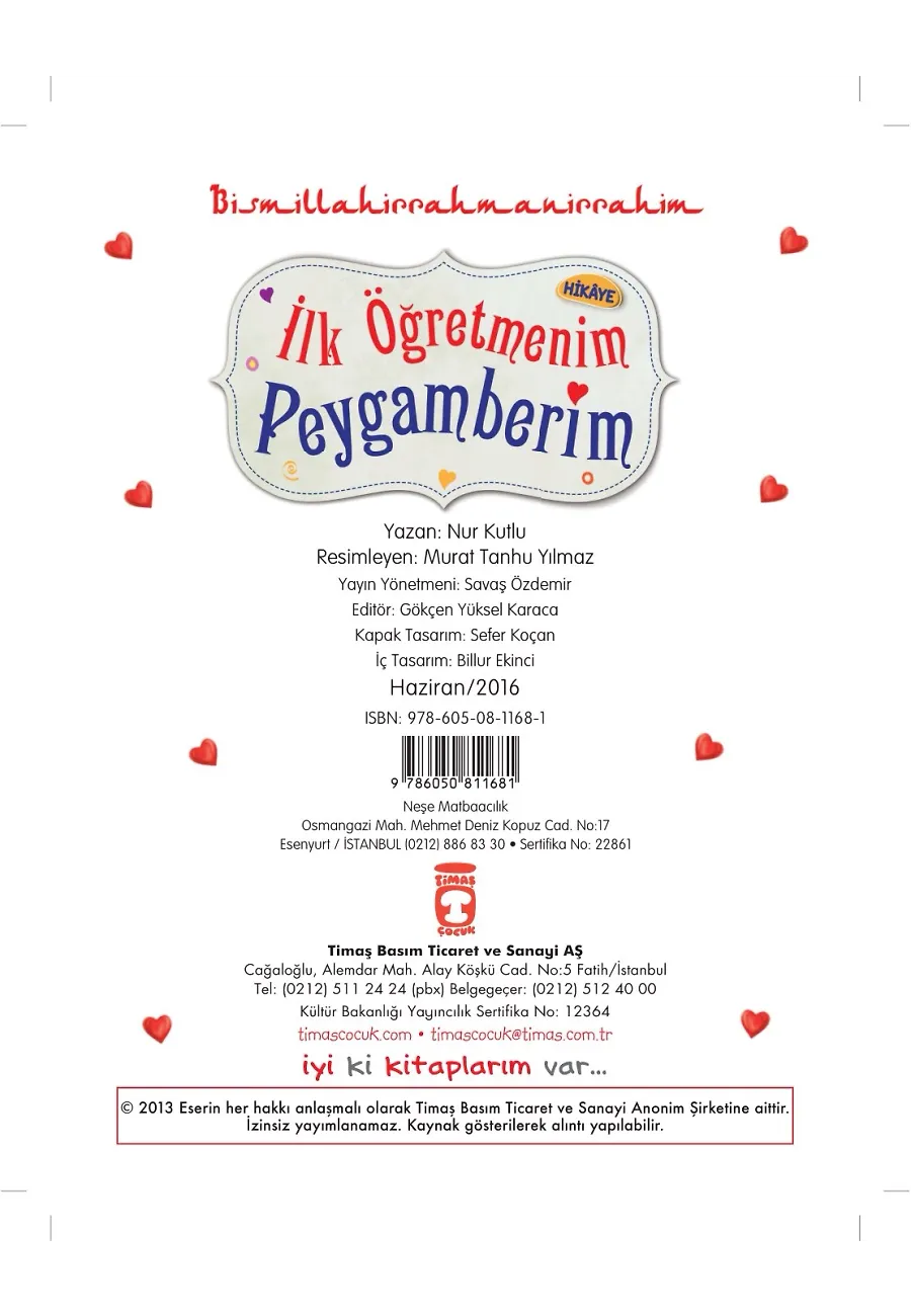 İlk Öğretmenim Peygamberim - Peygamberimi Örnek Alıyorum (Sünger Cilt) – Sayfa 1