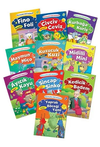 Hikayelerle Dini Değerler Set - (10 Kitap)