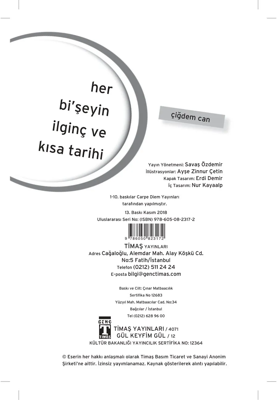 Her Bi’ Şeyin İlginç Ve Kısa Tarihi – Sayfa 1