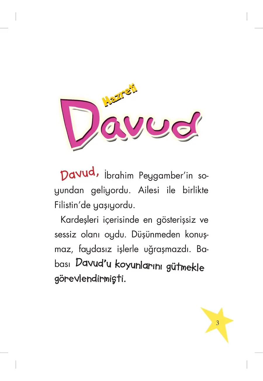 Hazreti Davud - Peygamber Öyküleri – Sayfa 1