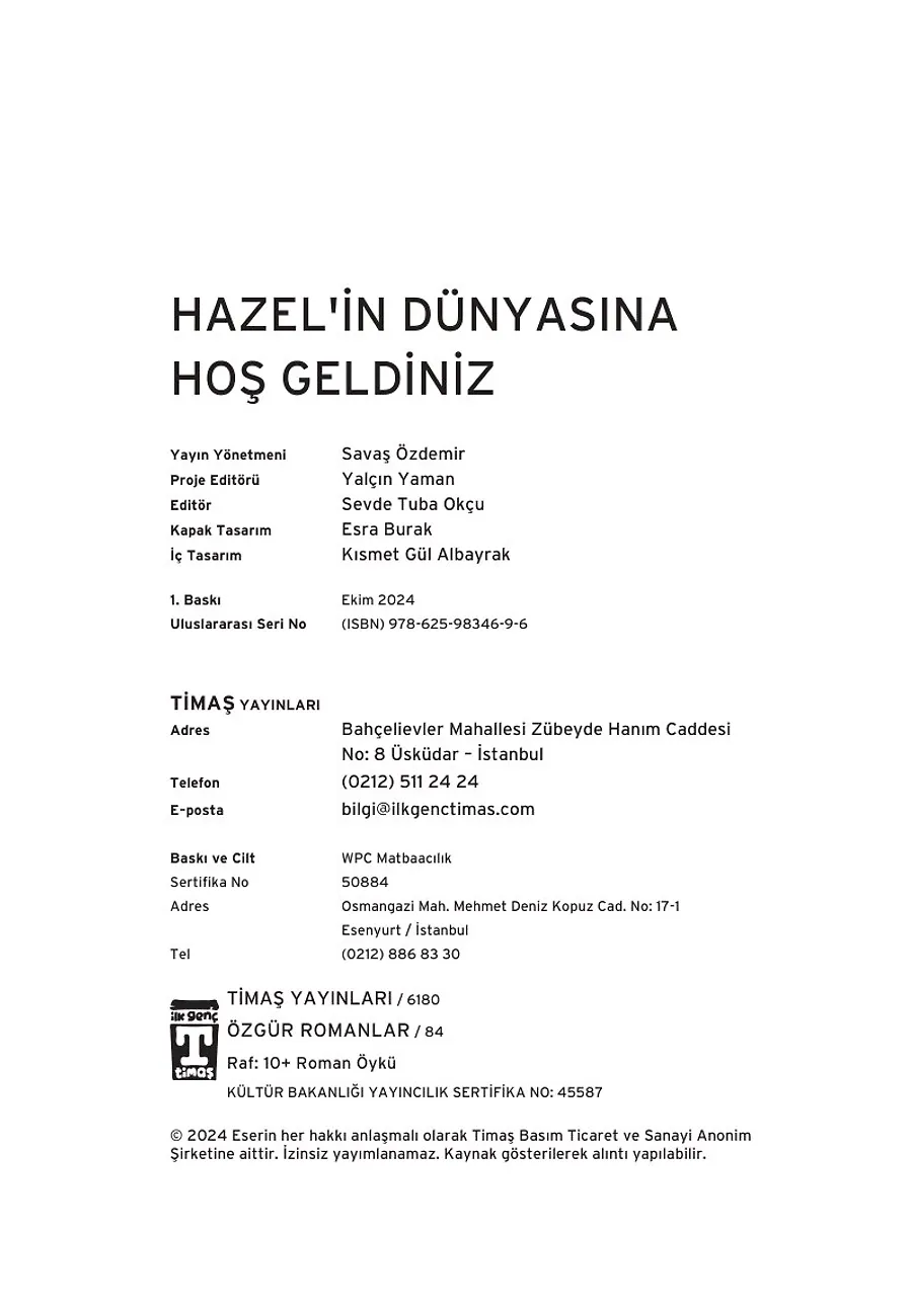 Hazel'in Dünyasına Hoş Geldiniz – Sayfa 2