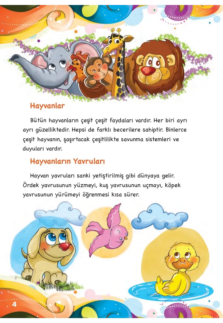Hayvanların Renkli Dünyası - Her Şey Allah'ı Anlatıyor – Sayfa 4