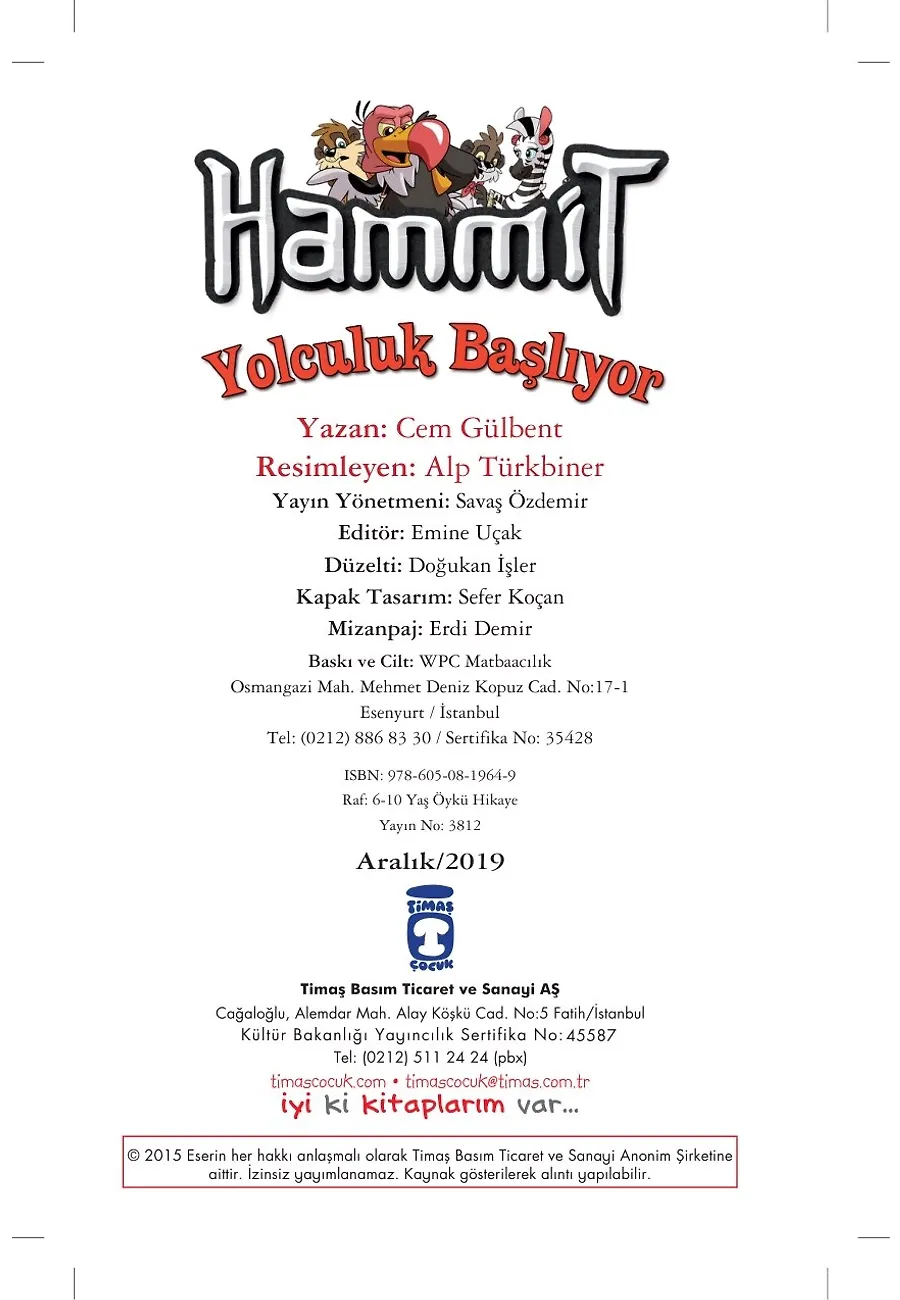 Hammit Yolculuk Başlıyor - Gizemli Geçit Serisi – Sayfa 1