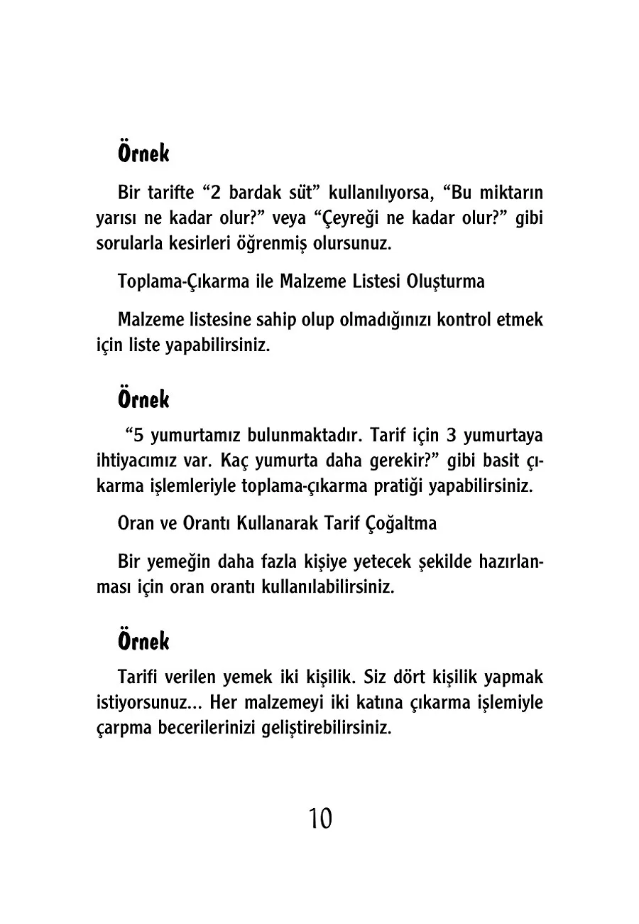 Hapur Hupur Matematik-Sayılar Mutfakta! – Sayfa 4
