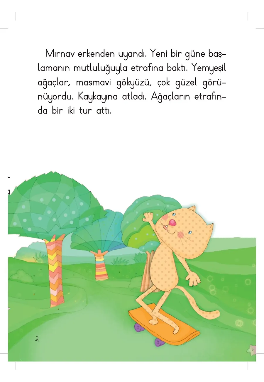 Gezgin Kedi Mırnav Uçan Balonda - Mırnav İlk Okuma Kitaplarım – Sayfa 2