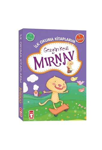Gezgin Kedi Mırnav İlk Okuma Kitaplarım Set (10 Kitap)