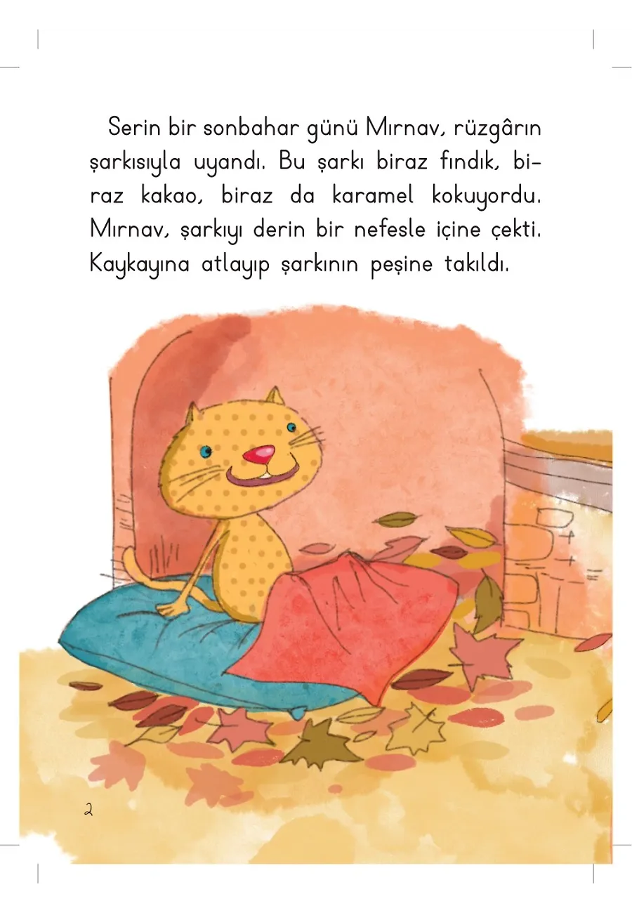 Gezgin Kedi Mırnav Çikolata Fabrikasında - Mırnav İlk Okuma Kitaplarım – Sayfa 2