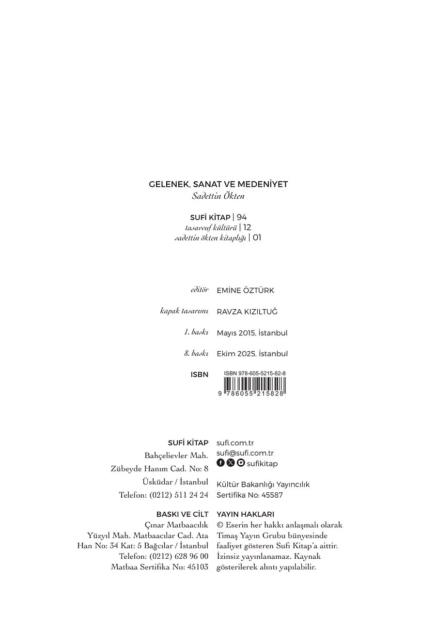 Gelenek Sanat Ve Medeniyet – Sayfa 1