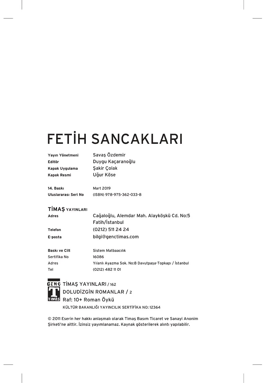 Fetih Sancakları – Sayfa 1