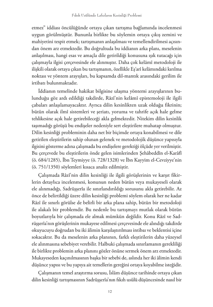 Fıkıh Usûlünde Lafızların Kesinliği Problemi – Sayfa 5