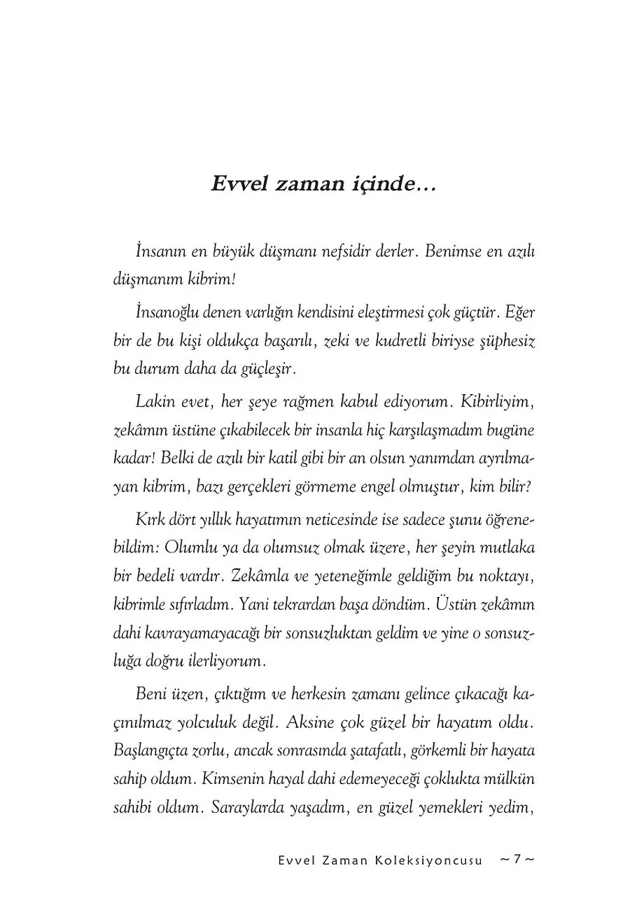 Evvel Zaman Koleksiyoncusu – Sayfa 1