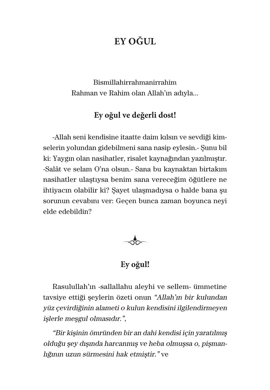 Ey Oğul – Sayfa 1