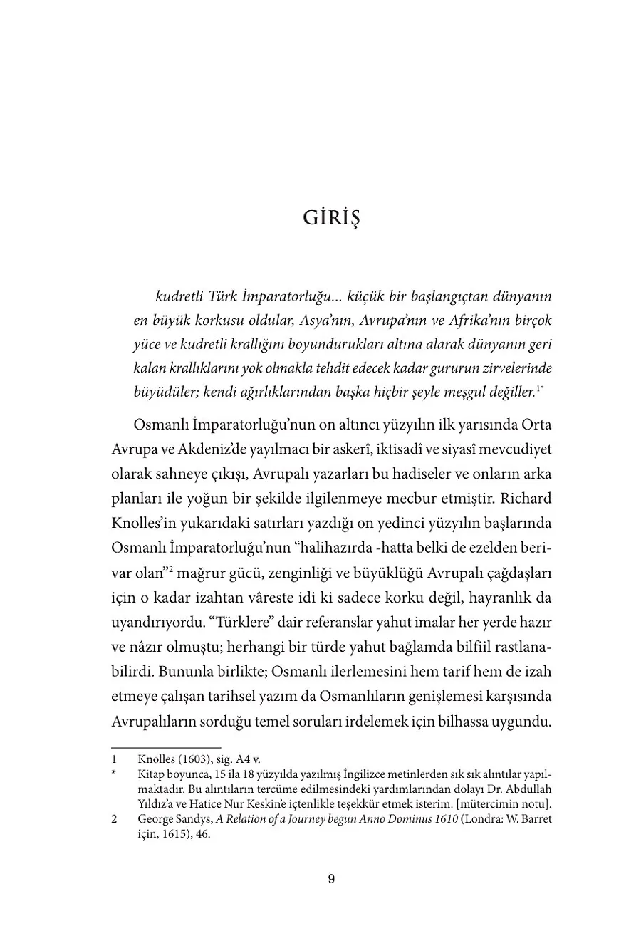 Erken Modern İngiltere'de Türk İmgesi – Sayfa 1