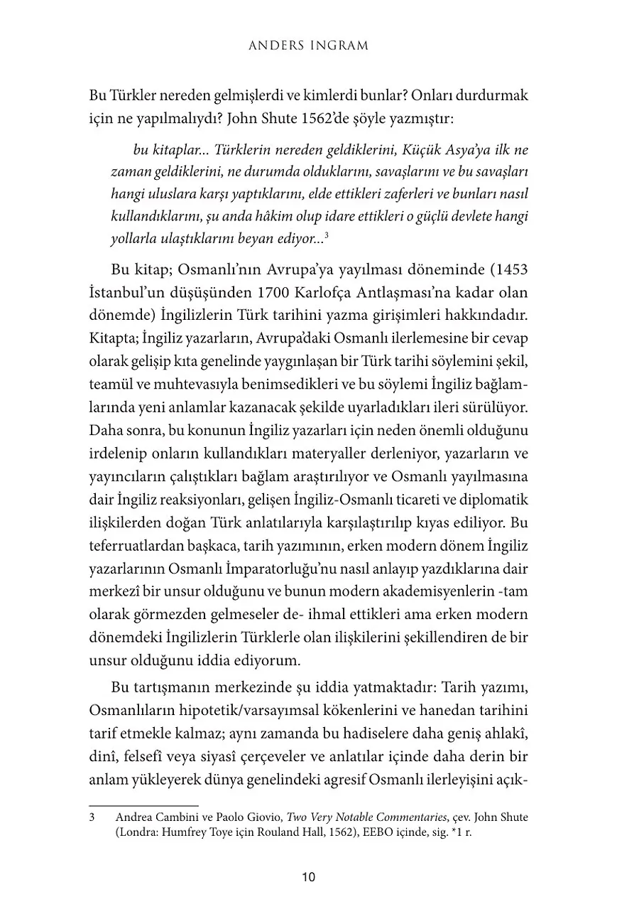 Erken Modern İngiltere'de Türk İmgesi – Sayfa 2