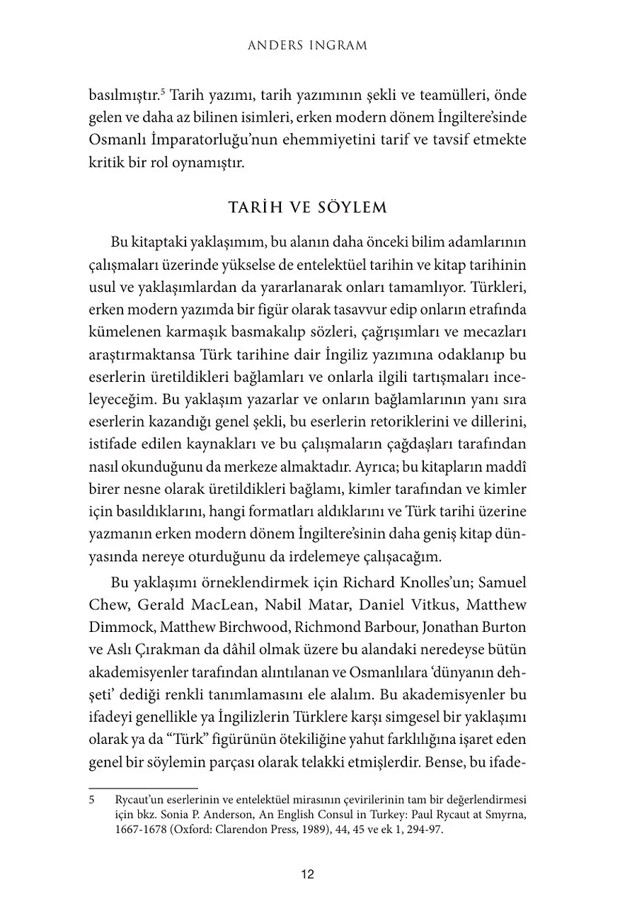 Erken Modern İngiltere'de Türk İmgesi – Sayfa 4