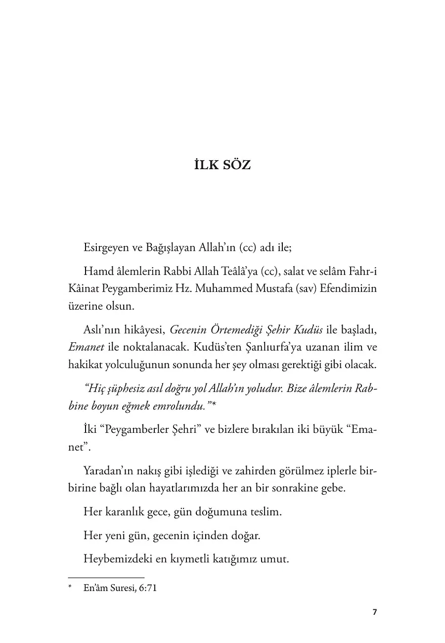 Emanet – Sayfa 1