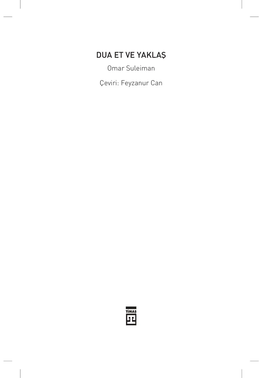 Dua Et Ve Yaklaş – Sayfa 1
