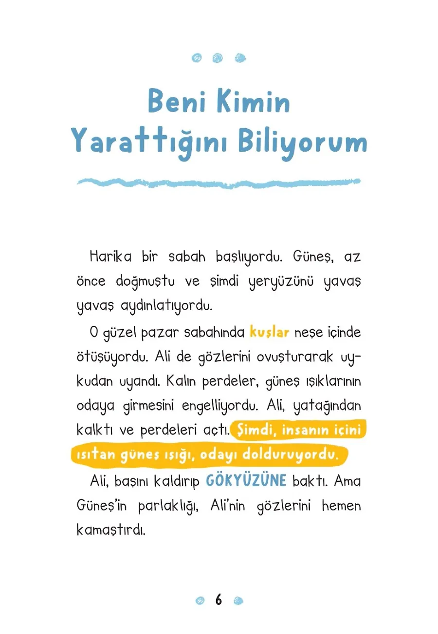 Dinimi Öğreniyorum – Sayfa 1