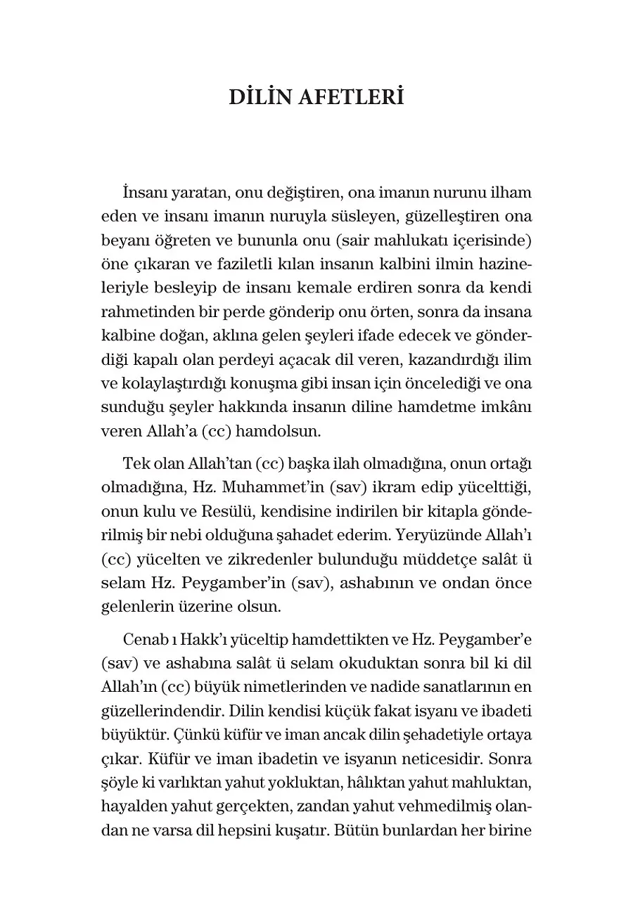 Dilin Afetleri – Sayfa 1