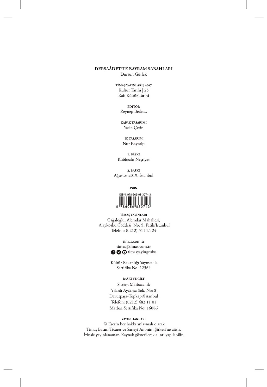 Dersaadet'te Bayram Sabahları – Sayfa 1