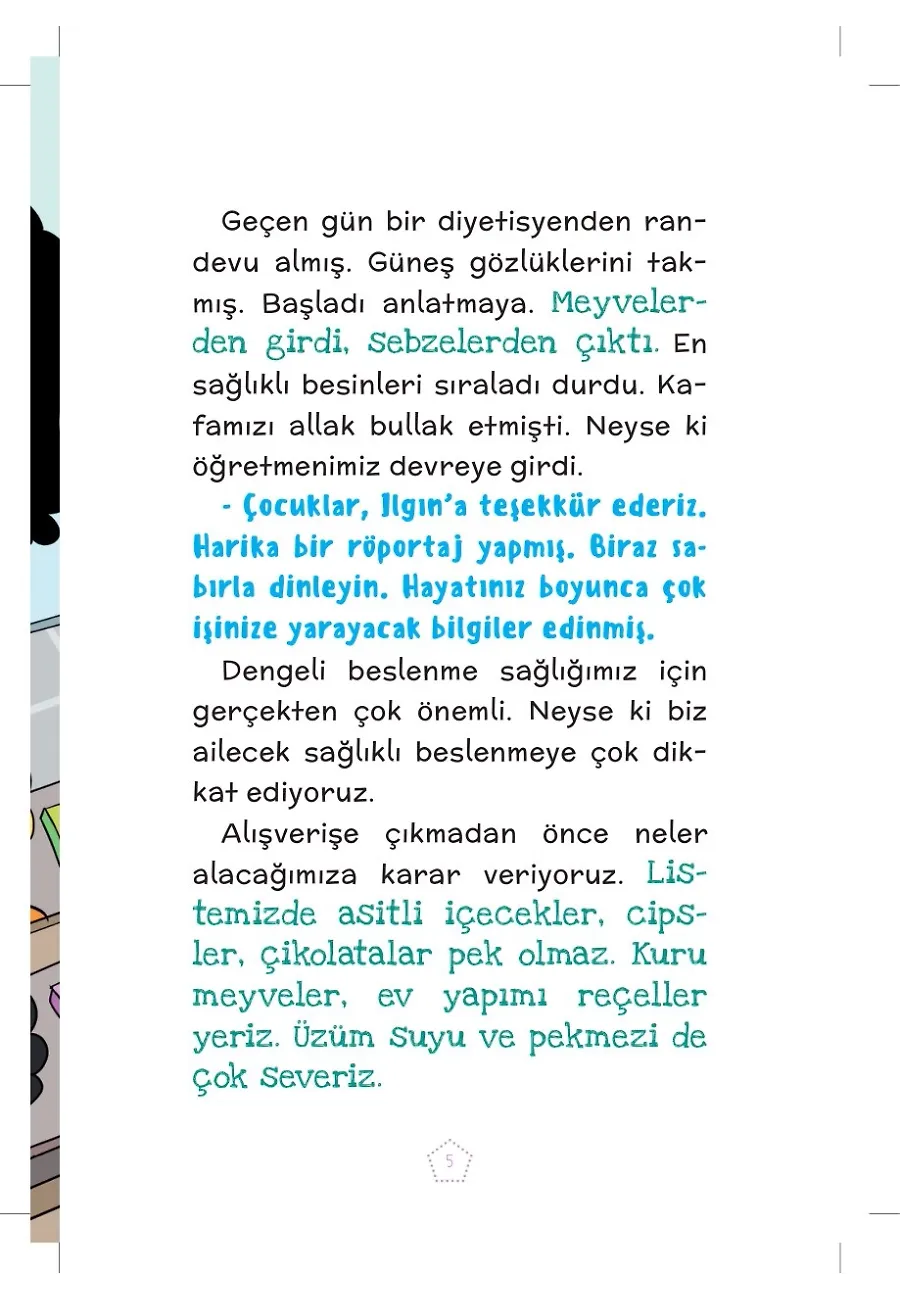 Dengeli Beslenme Kampanyası - Ela’nın Neşeli Günlüğü (2. Sınıf) – Sayfa 3