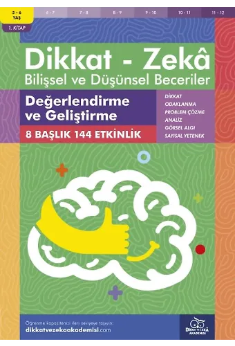 Değerlendirme Ve Geliştirme (5 - 6 Yaş) - Dikkat Zeka