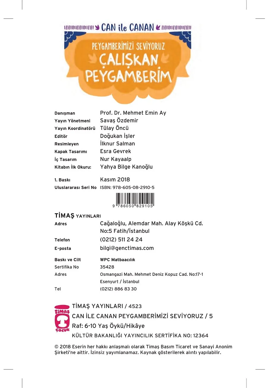 Çalışkan Peygamberim - Can İle Canan Peygamberimizi Seviyoruz 1 – Sayfa 1