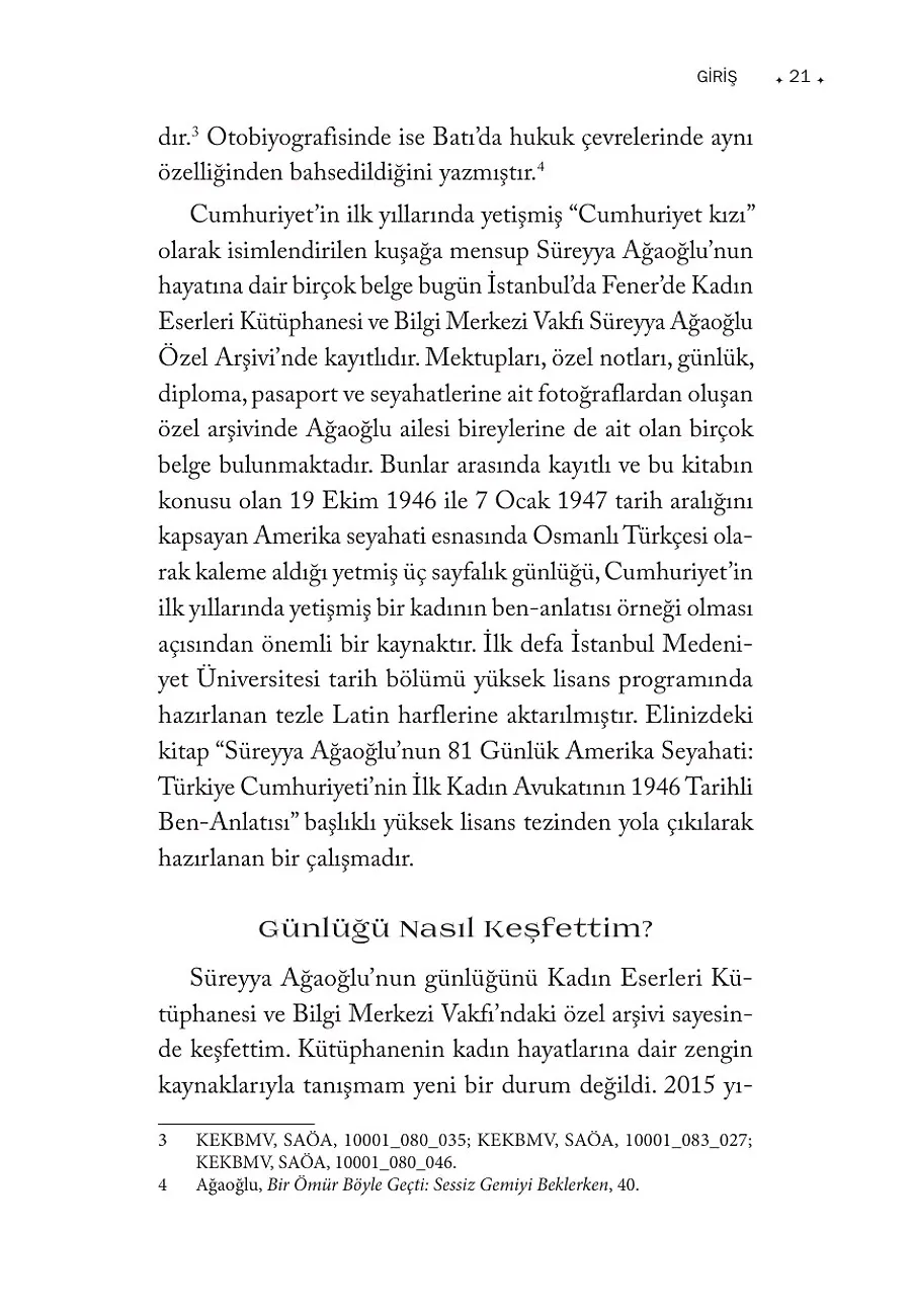 Cumhuriyet'in İlk Kadın Avukatı: Süreyya Ağaoğlu'nun Iı. Dünya Savaşı Sonrası Amerika Seyahati – Sayfa 2